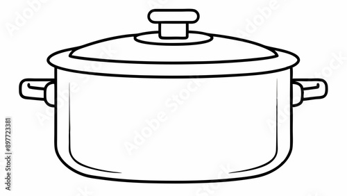 High-Quality Pressure Cooker Vector Art for Modern Kitchen Designs photo