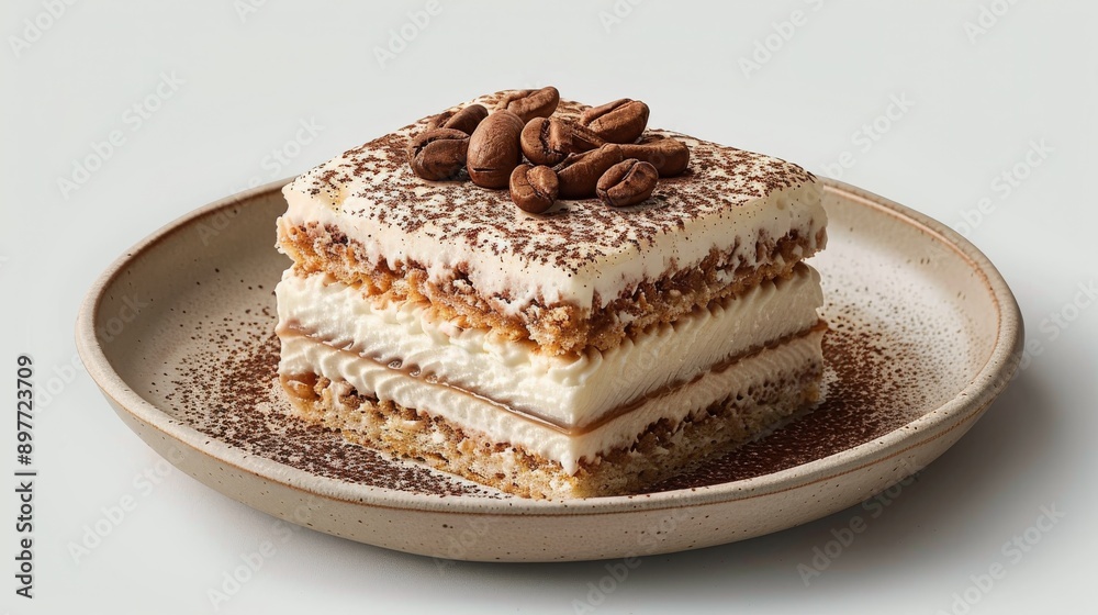 A Piece of Cake on a White Plate A Piece of Cake on a White Plate