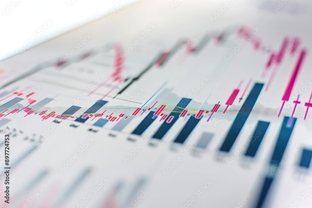 White background featuring a bar chart with a dramatic rise in stock prices, indicating a significant market boom. White background featuring a bar chart with a dramatic rise in stock prices, indicating a significant market boom.