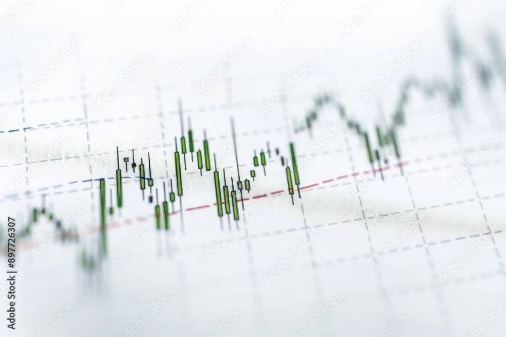 White background featuring a financial chart with a steady upward slope in stock prices. White background featuring a financial chart with a steady upward slope in stock prices.