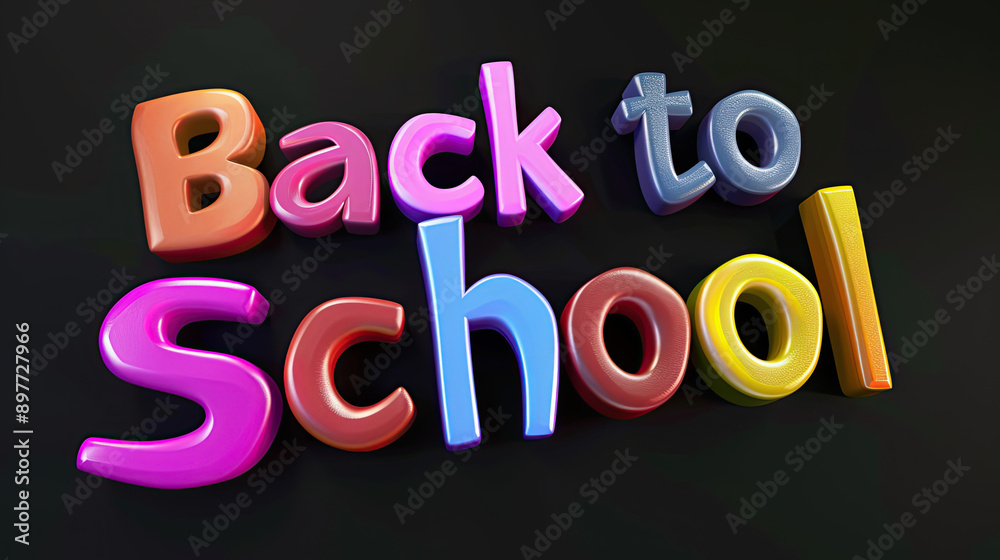 Back to School written ove black back ground on colorful toy alphabet letters. Back to School written ove black back ground on colorful toy alphabet letters.