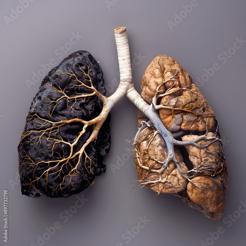 smokers lungs, unhealthy, smoke