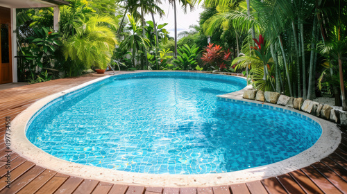 swimming pool in hotel