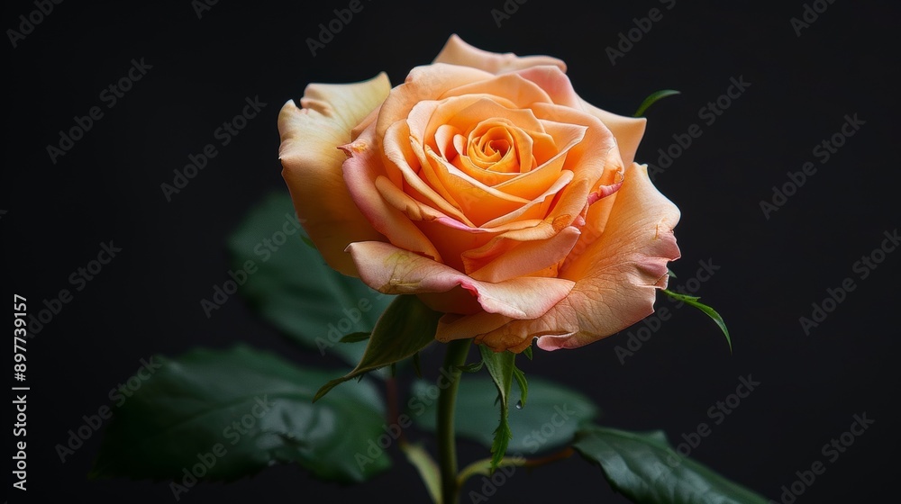 A beautiful rose on an isolated background A beautiful rose on an isolated background