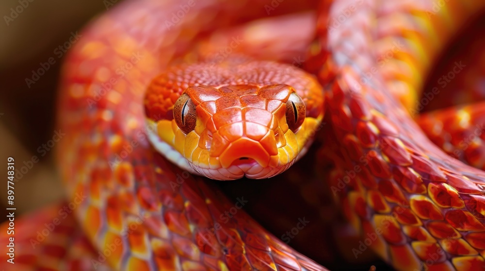 Fototapeta premium Snake species called corn snake
