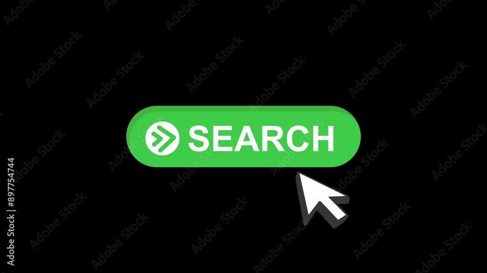 cursor animation pointing towards search button in looping with transparent background cursor animation pointing towards search button in looping with transparent background