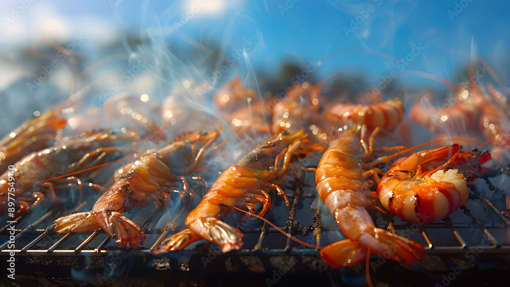 realistic high-resolution photo of Shrimp, with detailed background realistic high-resolution photo of Shrimp, with detailed background
