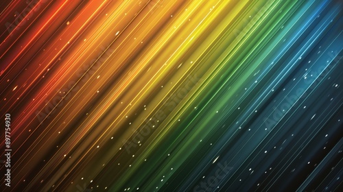 Colorful background with diagonal lines and glowing particles creating speed and motion effect