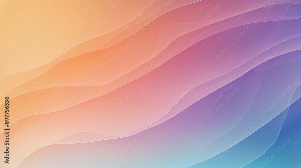 Soft and modern abstract background with wavy shapes and a colorful pastel gradient, ideal for creating a unique look Soft and modern abstract background with wavy shapes and a colorful pastel gradient, ideal for creating a unique look
