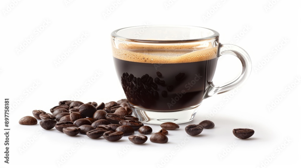 Title:
A delicious Espresso Americano served in a glass cup, surrounded by scattered fresh coffee beans on a pristine white background, perfect for coffee enthusiasts and culinary presentations
Title:
A delicious Espresso Americano served in a glass cup, surrounded by scattered fresh coffee beans on a pristine white background, perfect for coffee enthusiasts and culinary presentations