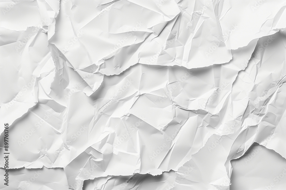 Blank white crumpled and creased paper poster texture background Blank white crumpled and creased paper poster texture background