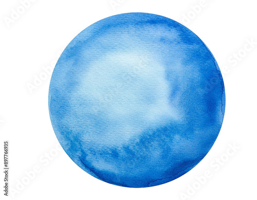  Blue Watercolor Circle