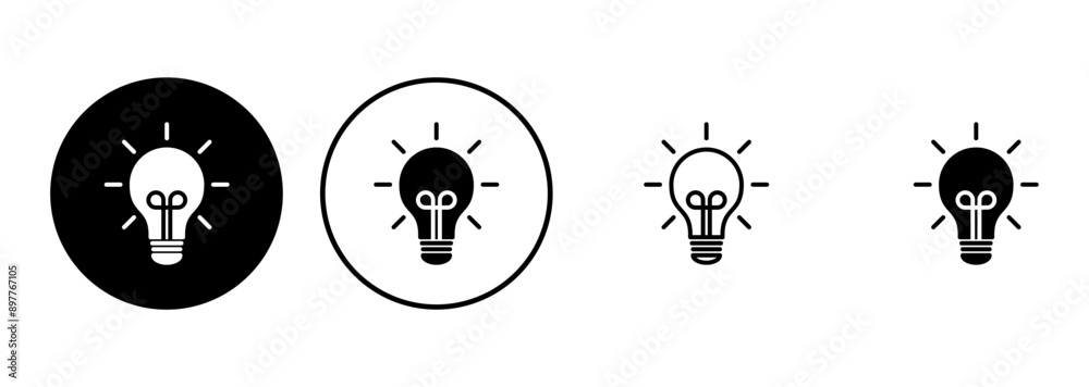 Lamp icon set. Light bulb icon vector. idea symbol. Lamp icon set. Light bulb icon vector. idea symbol.
