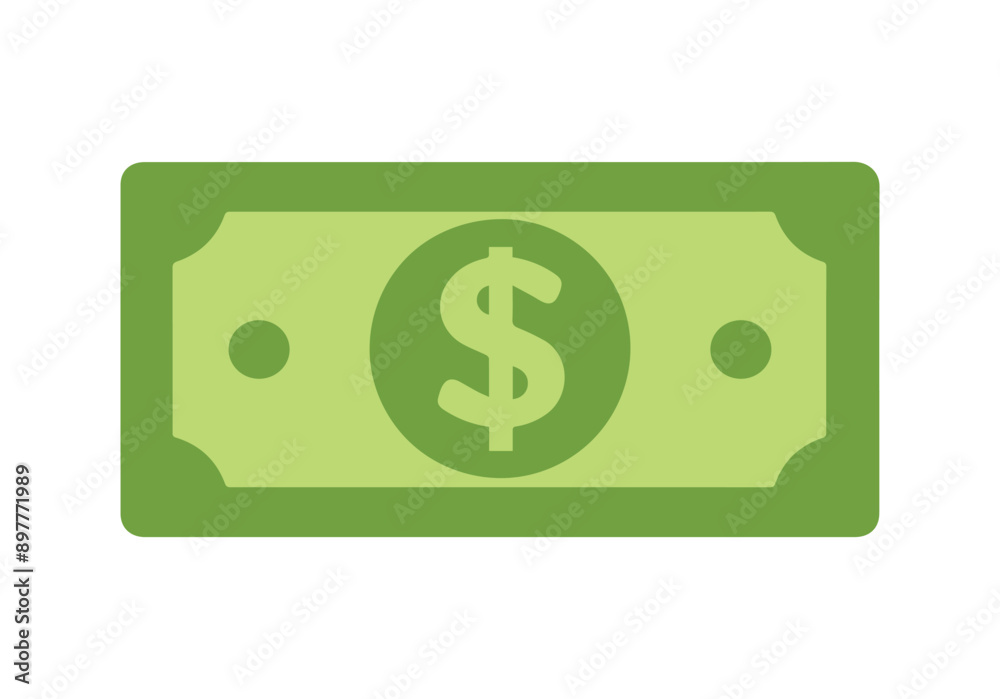 Dollar paper icon black and green color. banking cost marketing earn design. Dollar paper icon black and green color. banking cost marketing earn design.