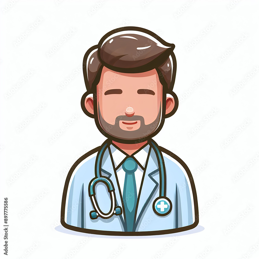 white American doctor, Flat vector illustration isolated on white background
white American doctor, Flat vector illustration isolated on white background