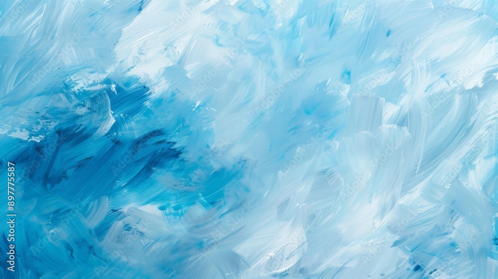 Vibrant abstract blue and white brushstrokes creating a dynamic, textured background full of movement. Vibrant abstract blue and white brushstrokes creating a dynamic, textured background full of movement.