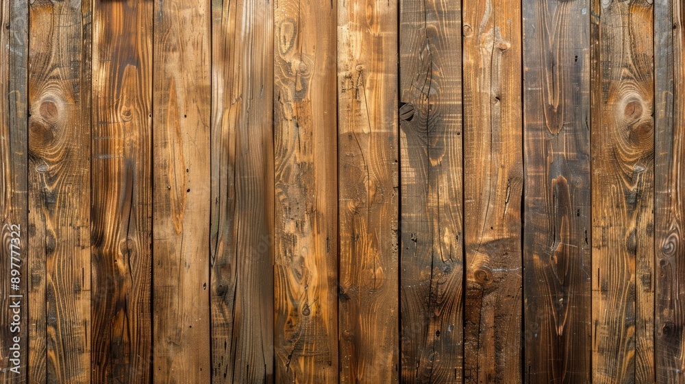 Vertical light brown aged wooden plank background with shadowed edges for backdrop Vertical light brown aged wooden plank background with shadowed edges for backdrop