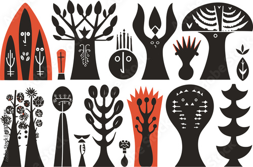 Abstract | Minimalism Forest | Character Design | 