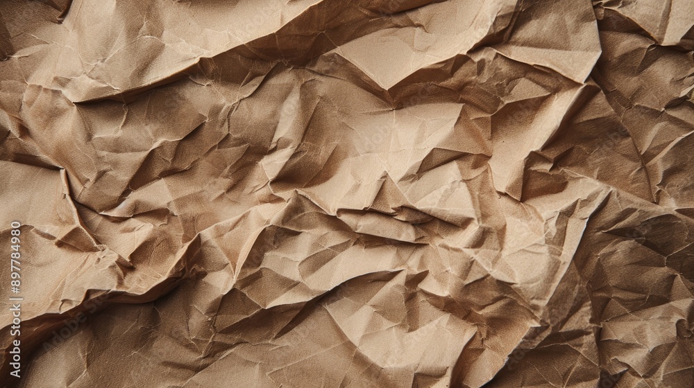 Crimpled brown paper backdrop vignette Crimpled brown paper backdrop vignette