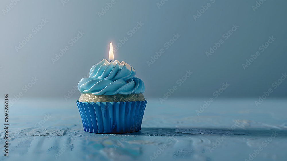© Line - realistic high-resolution photo of Cupcake, with detailed background
