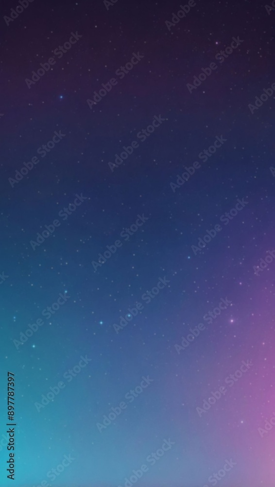Obraz premium A blurry image of a night sky with stars scattered across a gradient of purple and blue, out of focus background