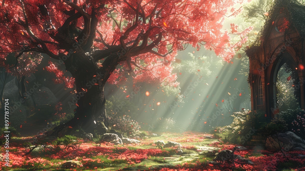 Find a scene with strong light and shadow contrasts