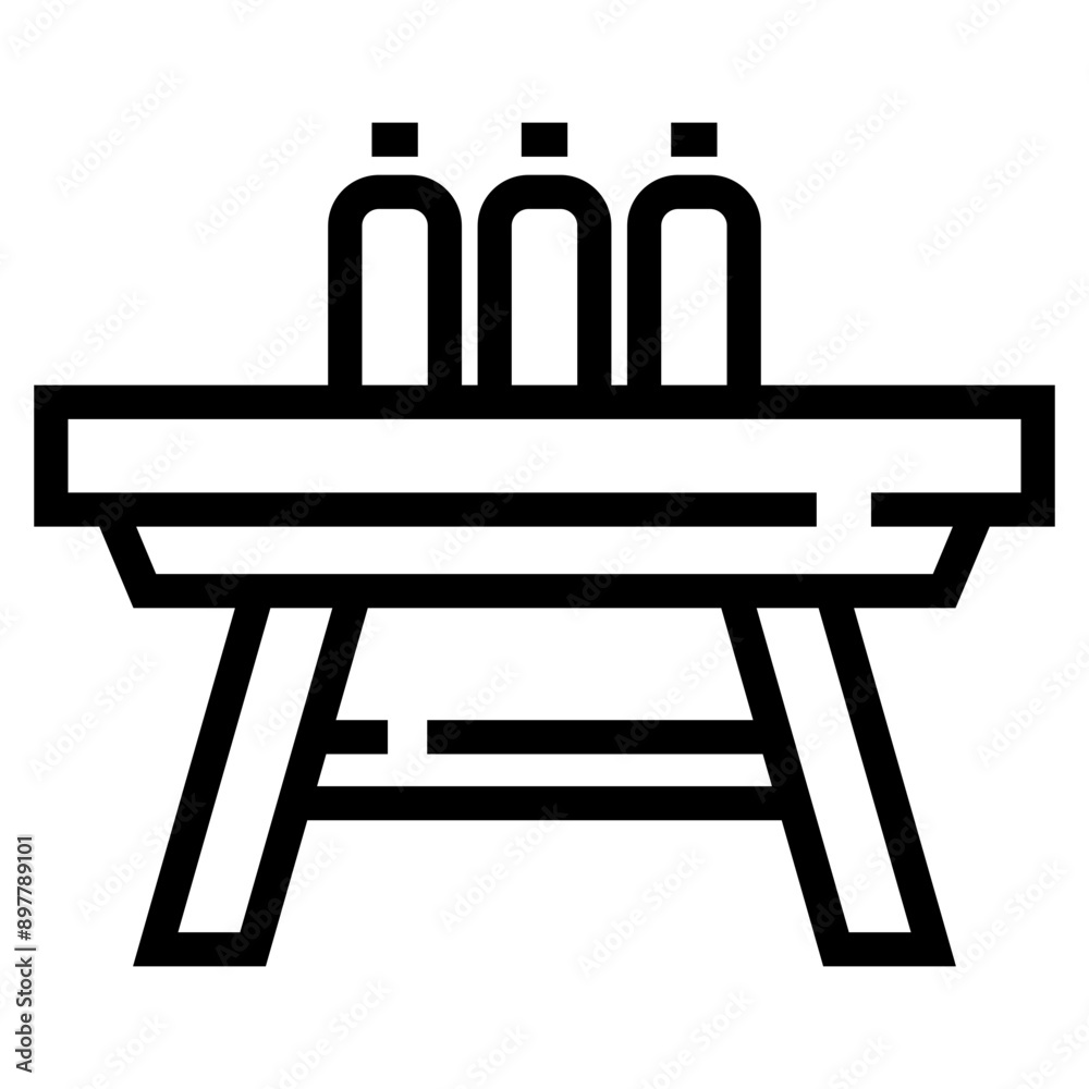 Bench Icon For Illustration Bench Icon For Illustration