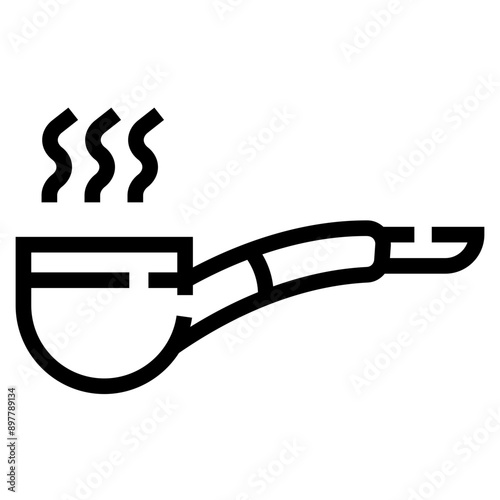 Smoking Pipe Icon Vector