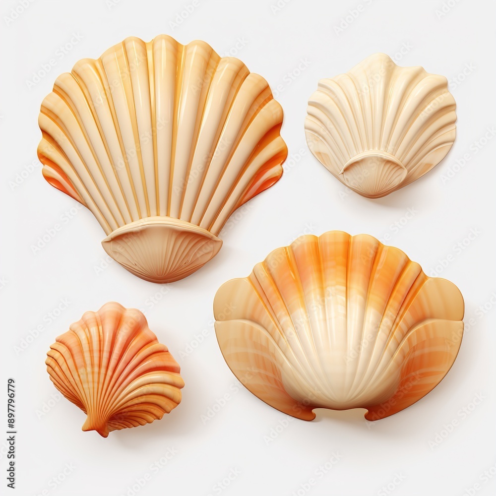set of seashells set of seashells
