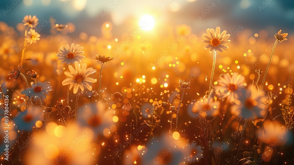 Meadow during the golden hour