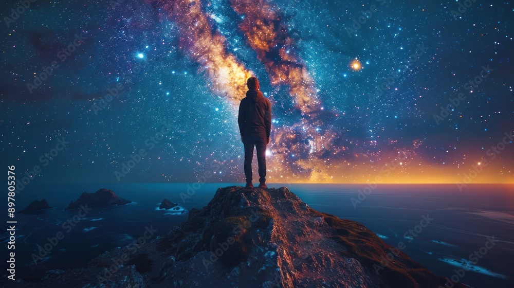 Milky Way Above The Ocean Milky Way Above The Ocean