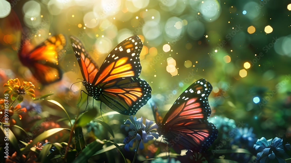 Exotic Butterfly Garden in Microgravity Space Showcases Ethereal and Mesmerizing Fluttering Creatures Exotic Butterfly Garden in Microgravity Space Showcases Ethereal and Mesmerizing Fluttering Creatures