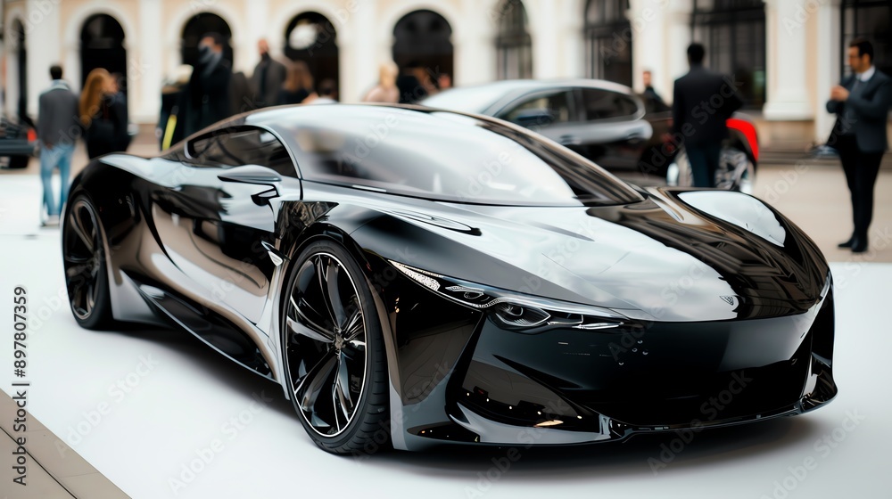 A sleek, futuristic car A sleek, futuristic car
