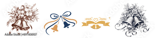 Wedding Bells and Floral Decorations