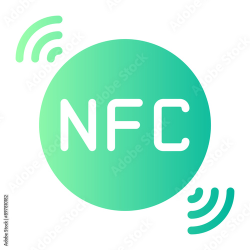nfc card gradient icon