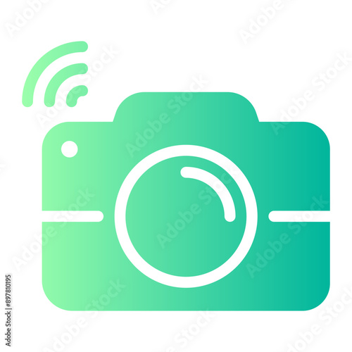 photo camera gradient icon