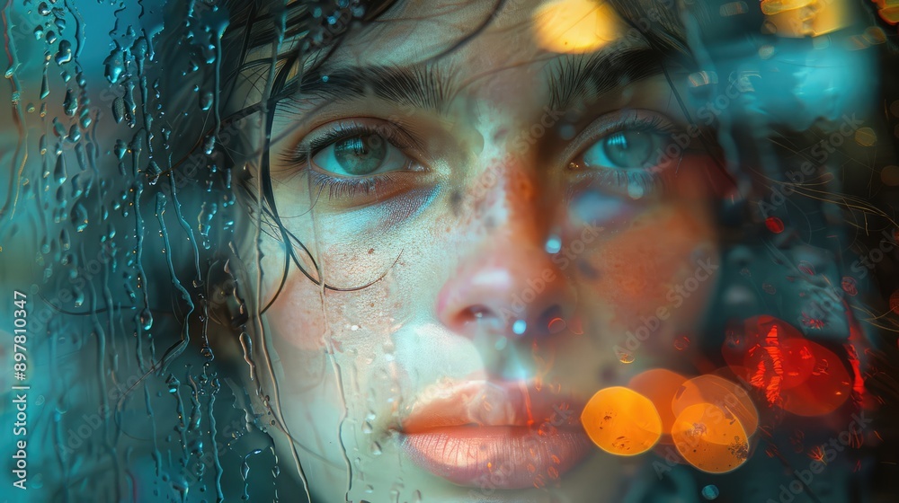 Photograph a reflection in a glass window