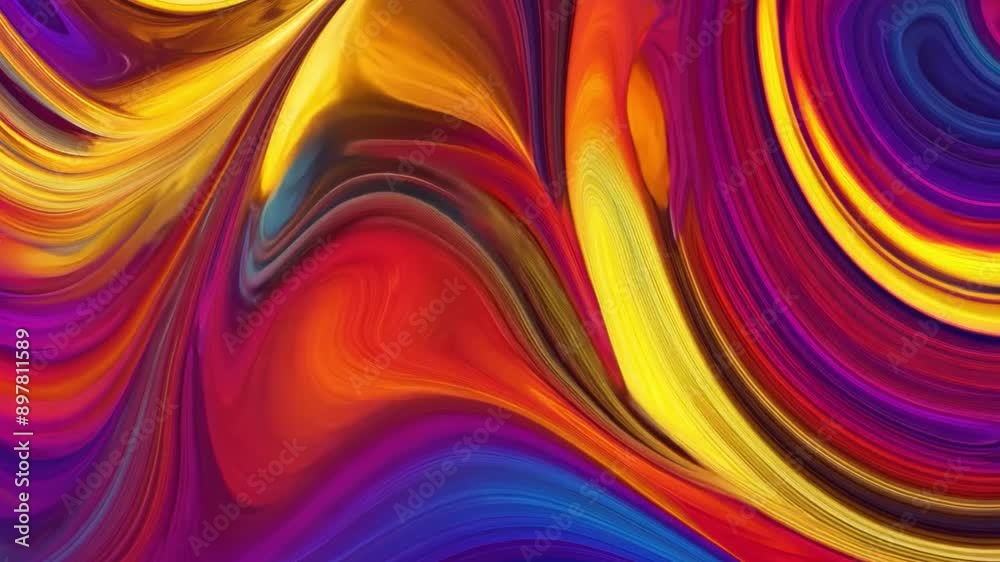 Vibrant Abstract Fluid Swirls. Vibrant Abstract Fluid Swirls.