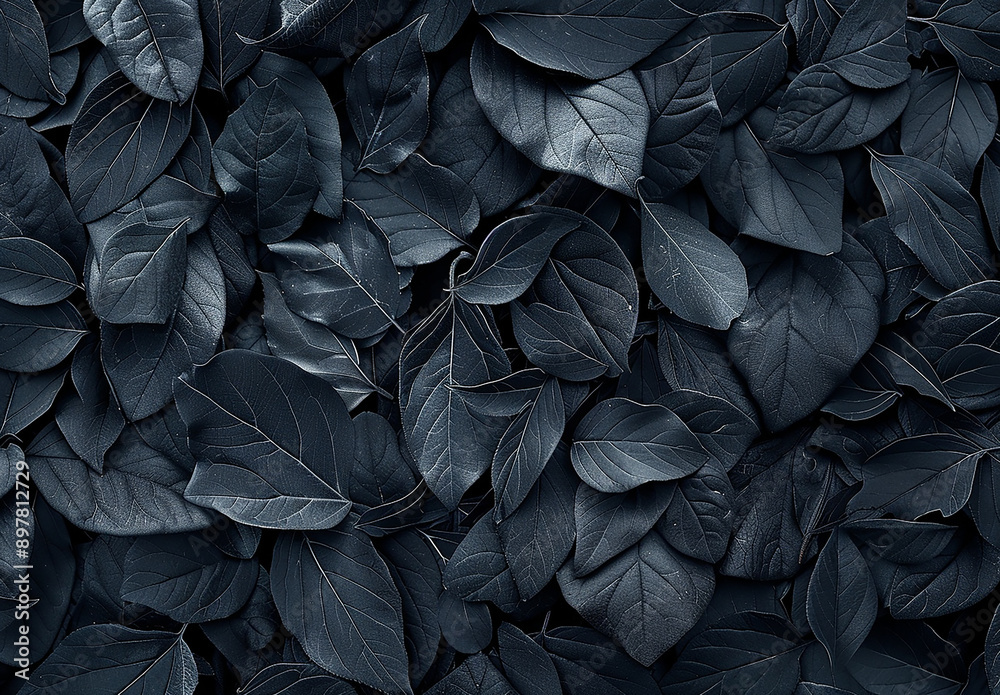 Moody Dark Leaves Background with Rich Texture and Contrast Moody Dark Leaves Background with Rich Texture and Contrast
