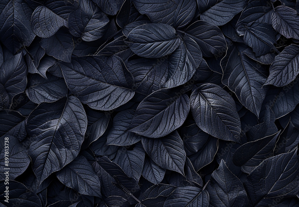 Moody Dark Leaves Background with Rich Texture and Contrast Moody Dark Leaves Background with Rich Texture and Contrast