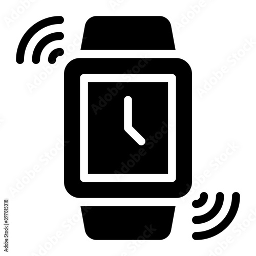 smartwatch glyph icon