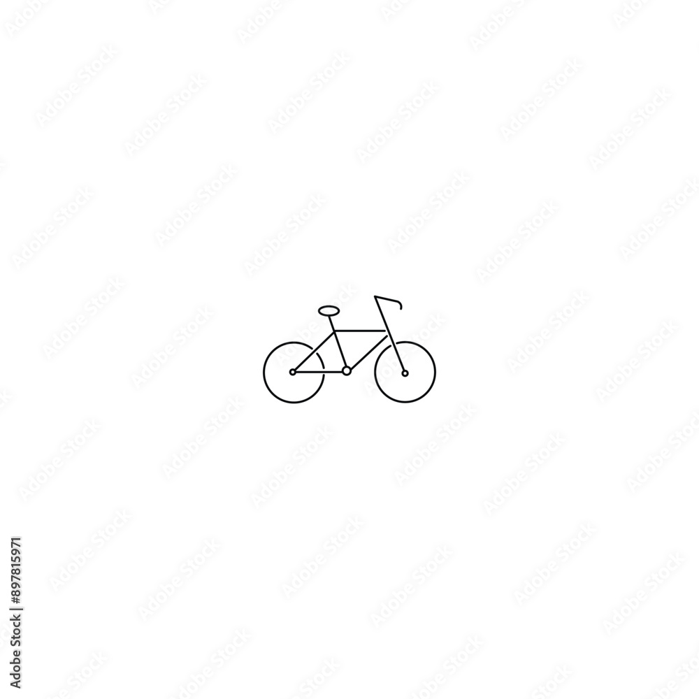Obraz premium bicycle symbol on white icon design