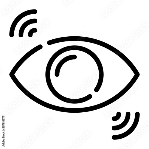 motion sensor line icon