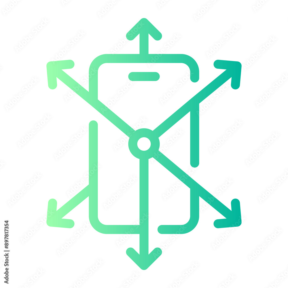 mobile phone gradient icon mobile phone gradient icon
