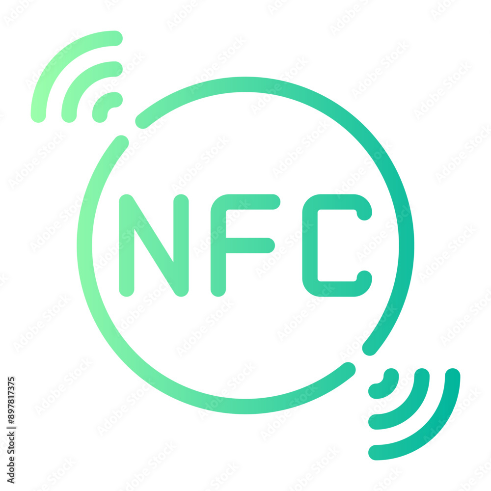 nfc card gradient icon
