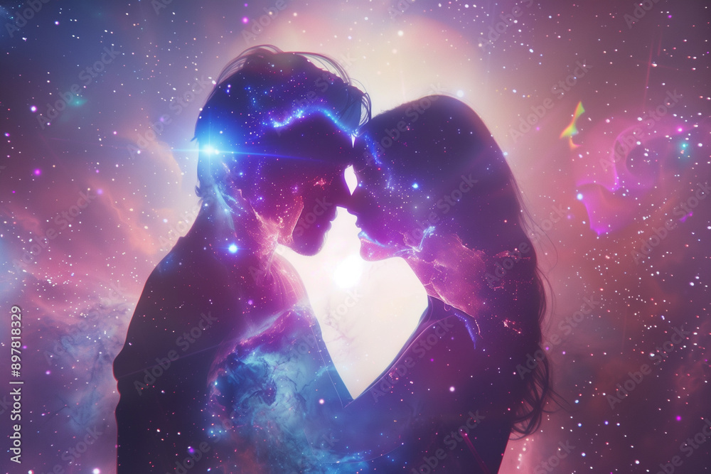 Obraz premium galaxy couple