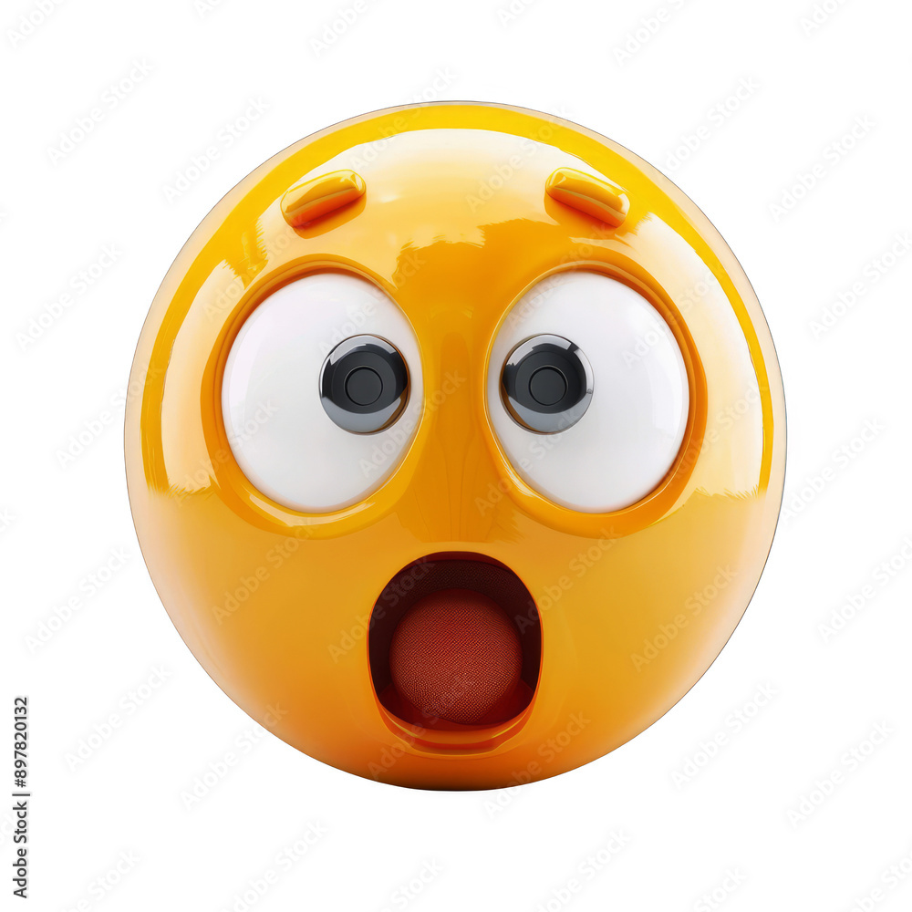 Expressing Surprise and Amazement. Shocked emoji concept Expressing Surprise and Amazement. Shocked emoji concept