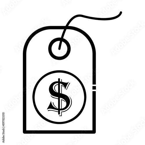 price tag Line Icon