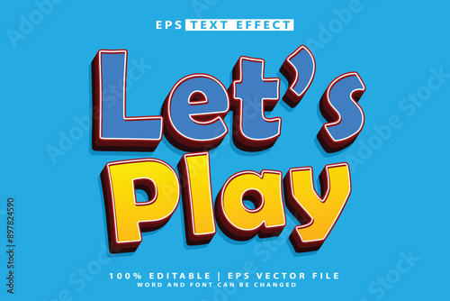 Lets play editable 3d text effect