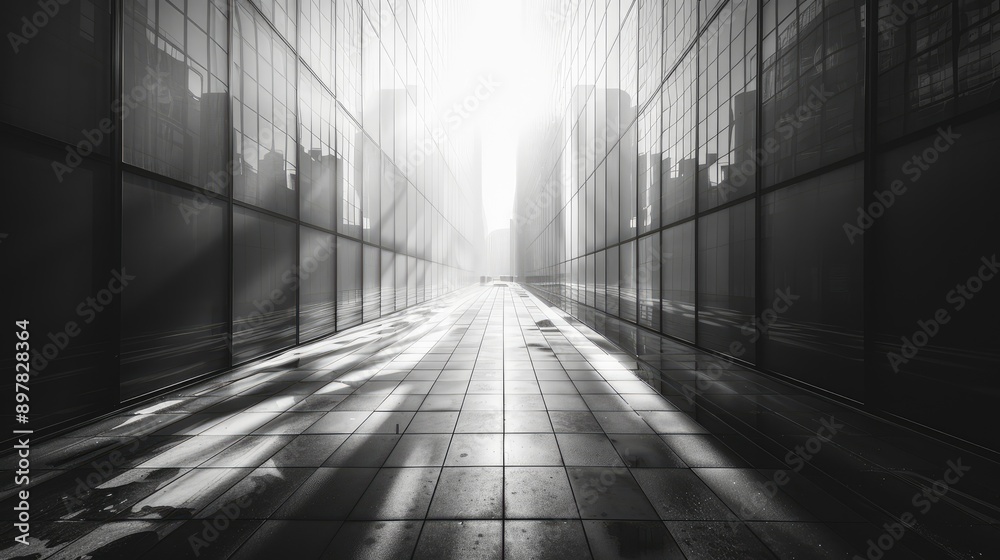 Shoot the interplay of light and shadow on a building